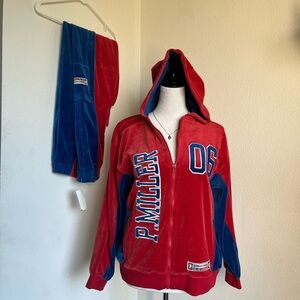 Y2K P.Miller Red & Blue Jumpsuit